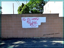 All you need is love - graffiti from the San Gabriel Valley